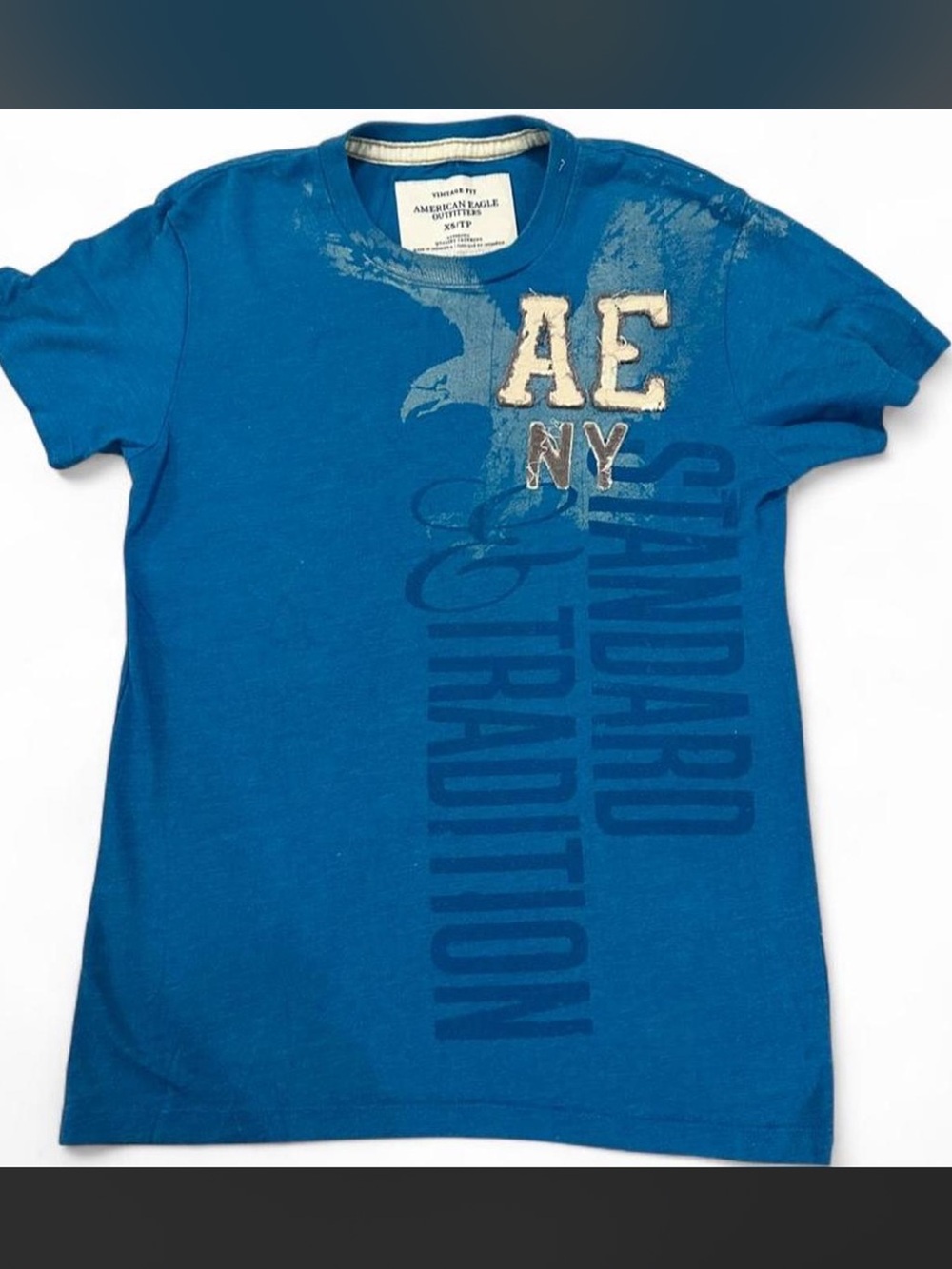 American Eagle Outfitters Blue AE NY Graphic Tee - Kids Short Sleeve